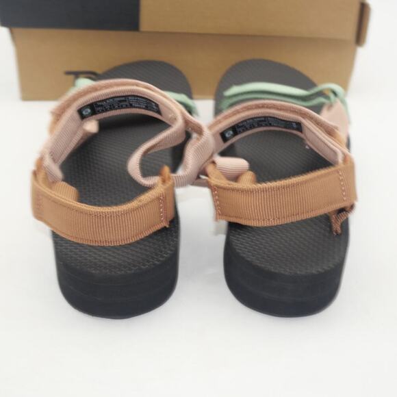 NEW TEVA Original Universal Green Pink  Brown Strappy Flat Sandal Women's 8 - Picture 5 of 10